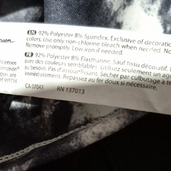 Jessica Simpson Black and White Tie-Dye Tank Top - Picture 4 of 4